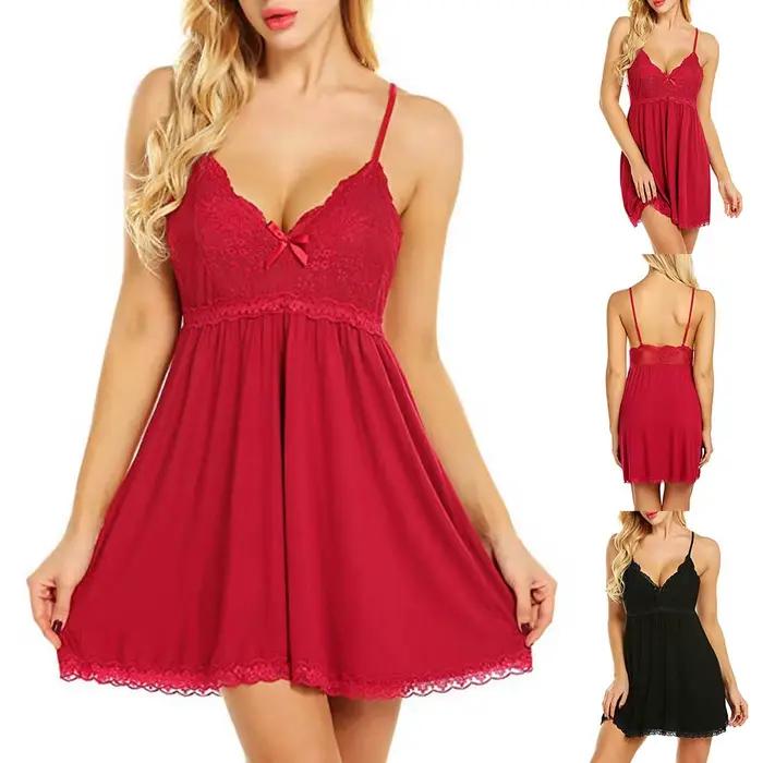Nouvelle Robe de Nuit Sexy en Dentelle 2026 pour Femme