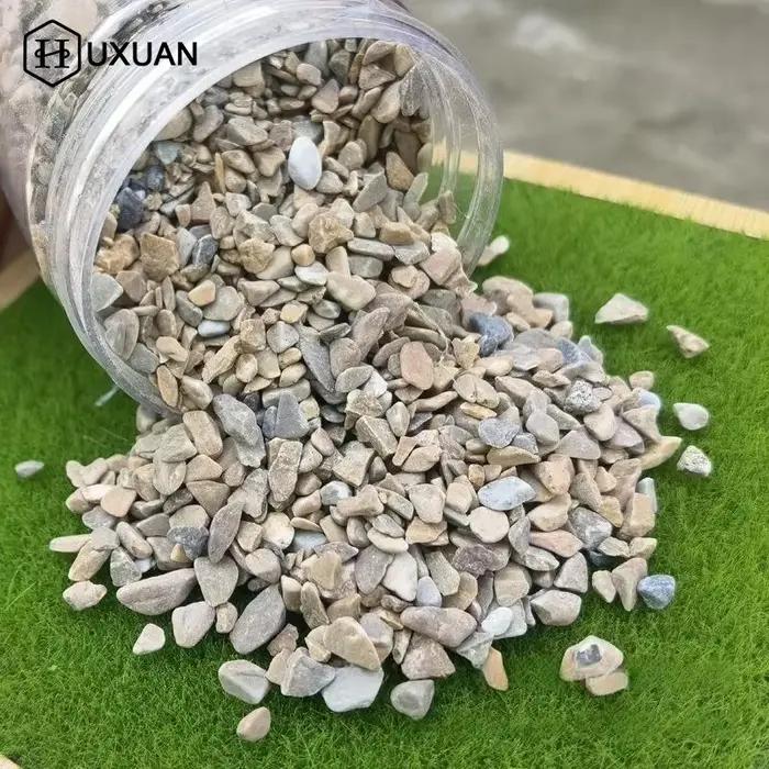 1 ensemble 100g Micro gravier roche au sol simulée petite pierre pour bricolage scène de Table de sable jardin ferroviaire Train route pavage matériel