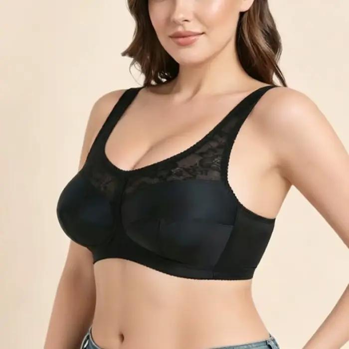 Soutien-gorge minimisateur sans fil en dentelle pour femme