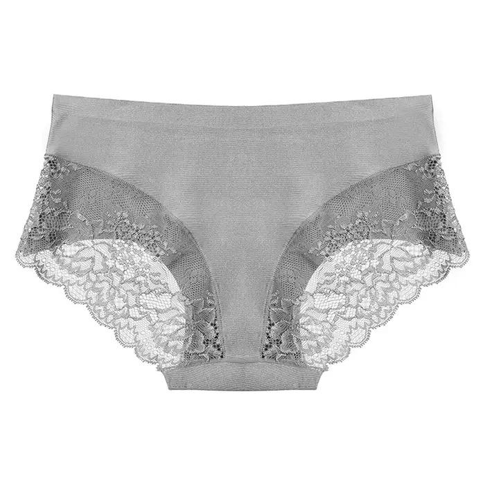 BZEL 4 pièces/ensemble culottes pour femmes slips en dentelle exquise sous-vêtements féminins respirants Lingerie Sexy