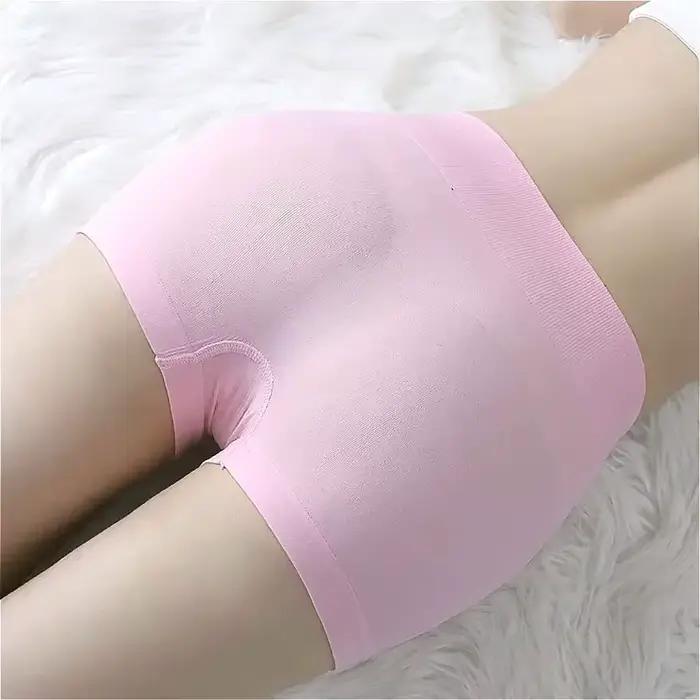 Boxer slips boyshorts en polyester tricoté pour femmes occasionnels et quotidiens en couleur beige bleu brun gris gris foncé noir vert