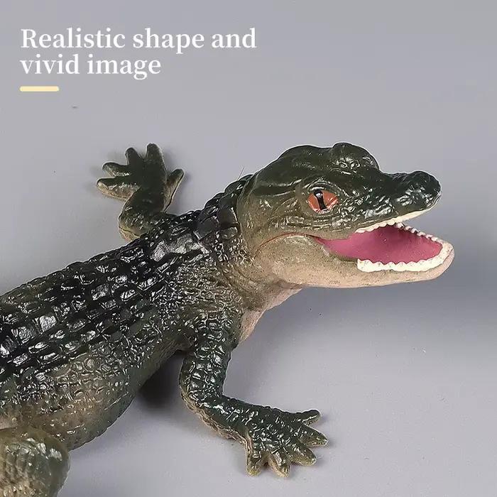Modèle de crocodile du Nil, alligator sinensis, crocodile empereur, animal sauvage, figurines d'action en PVC, jouet éducatif mignon, cadeau pour enfants
