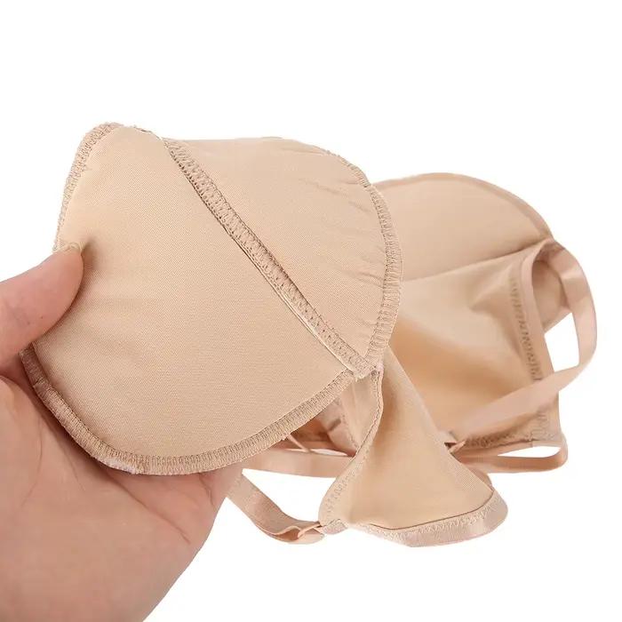 Soutien-gorge de protection contre la sueur des aisselles en coton réutilisable, coussinets absorbant la sueur, ton de peau, protection contre la sueur des aisselles