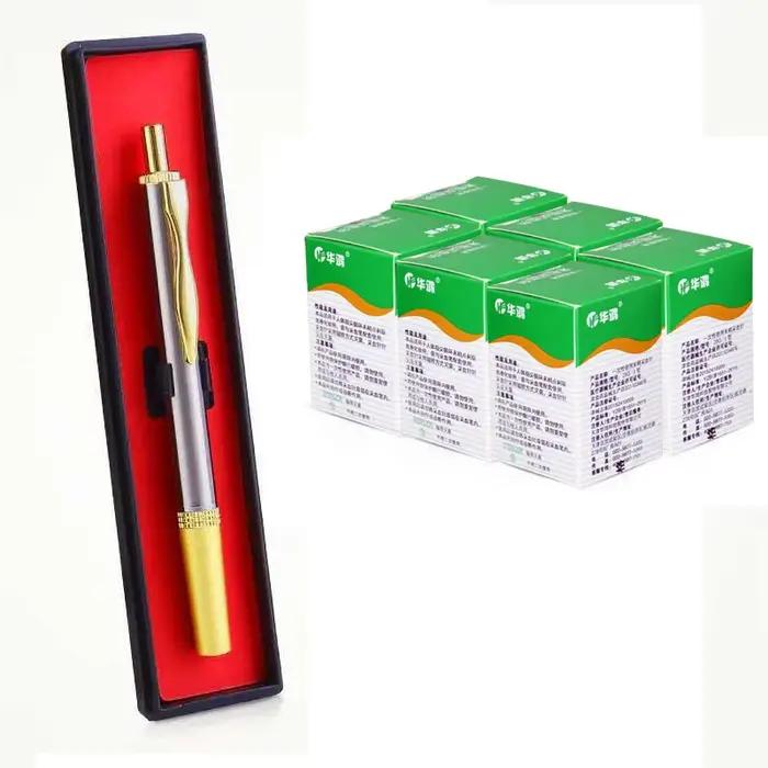 Stylo à aiguille pour cueillette de sang, stylo médical de collecte de sang domestique, saignement de la fleur de prunier, Point de collecte de sang