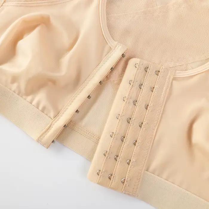 Soutien-gorge à fermeture frontale réglable pour femmes, débardeur à Compression fine, gaine amincissante, anneau Non en acier, sous-vêtements de sport respirants, gilet