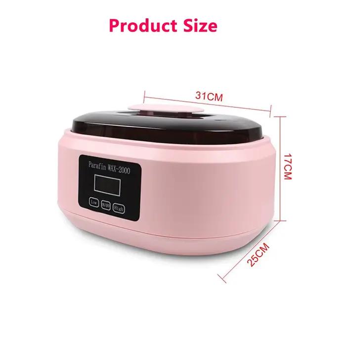 Appareil de Thérapie Thermique pour Homme et Femme, Appareil Chauffant pour les Mains, les Pieds, l'Épilation du Corps, Chronométrage Numérique de Fusion, Soin de la Peau Lisse, Spa, 200W