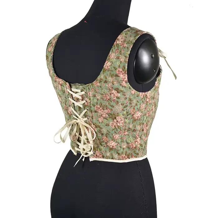 Corset en velours avec nœud papillon pour femme