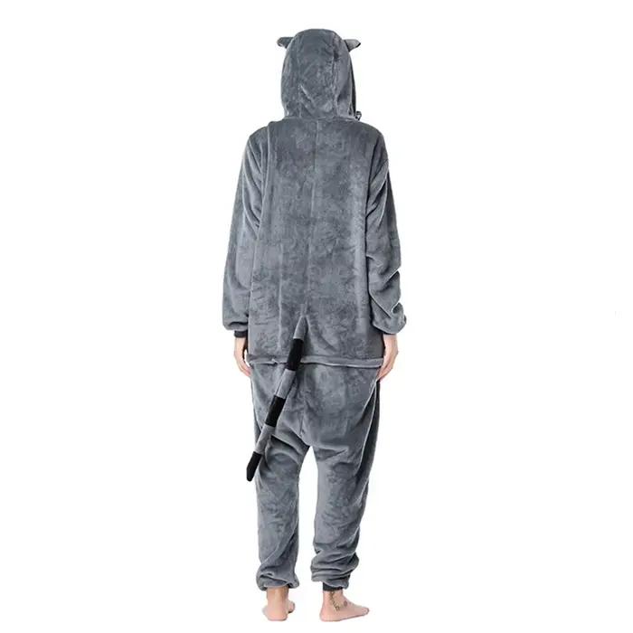 Hommes Pyjamas Animal Kigurumi femmes raton laveur Onesies pour adultes dessin animé une pièce Pijamas corps complet cadeau d'anniversaire Cosplay Costume