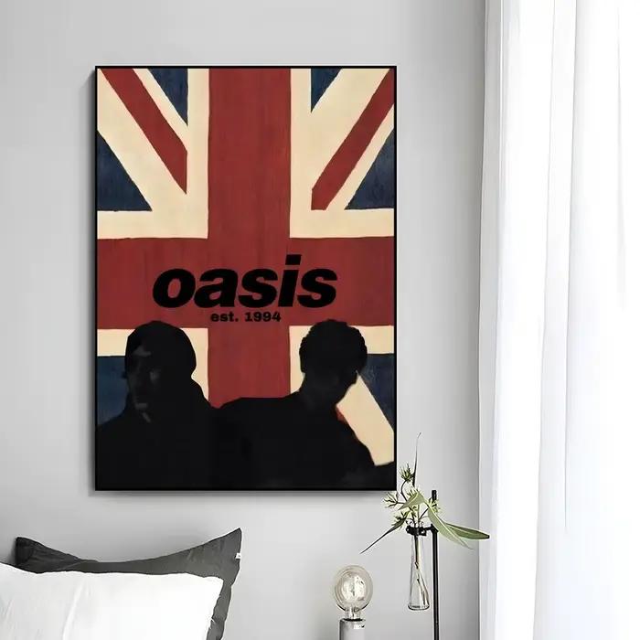 Affiche murale de la groupe de Britpop Oasis, impression artistique, peinture murale décorative, décoration de la maison, cadeau non encadré
