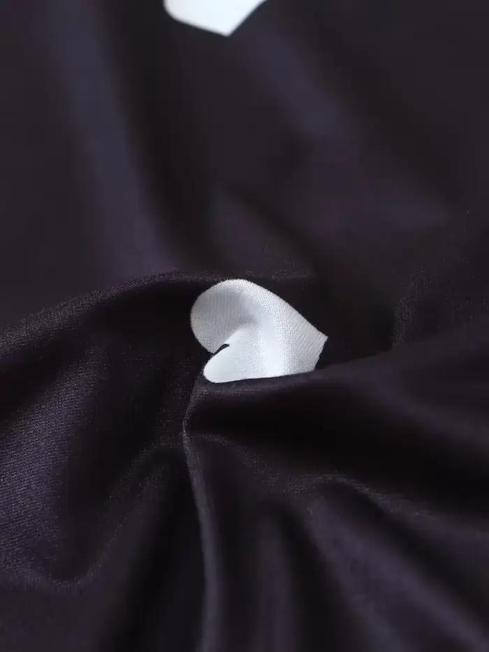 5 tailles choisir S M L XL 2XLWomen deux pièces jarretelles coeur imprimé haut et short femme décontracté