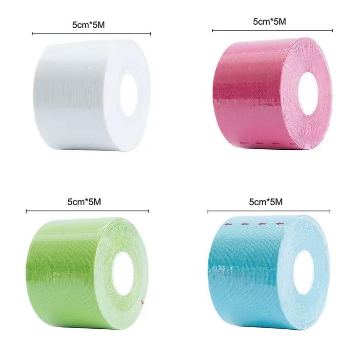 1 rouleau de 5M couvre-mamelon pour femmes soutien-gorge push up avec bande adhésive de sport invisible pour le levage
