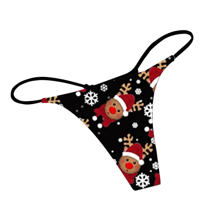 Culotte imprimée de noël pour femmes