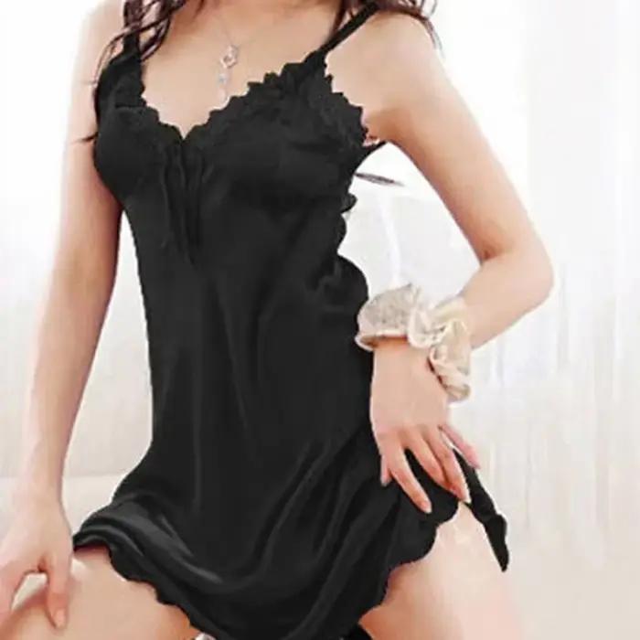 Nouvelle Robe de Nuit Longue Épaules Dénudées pour Femme