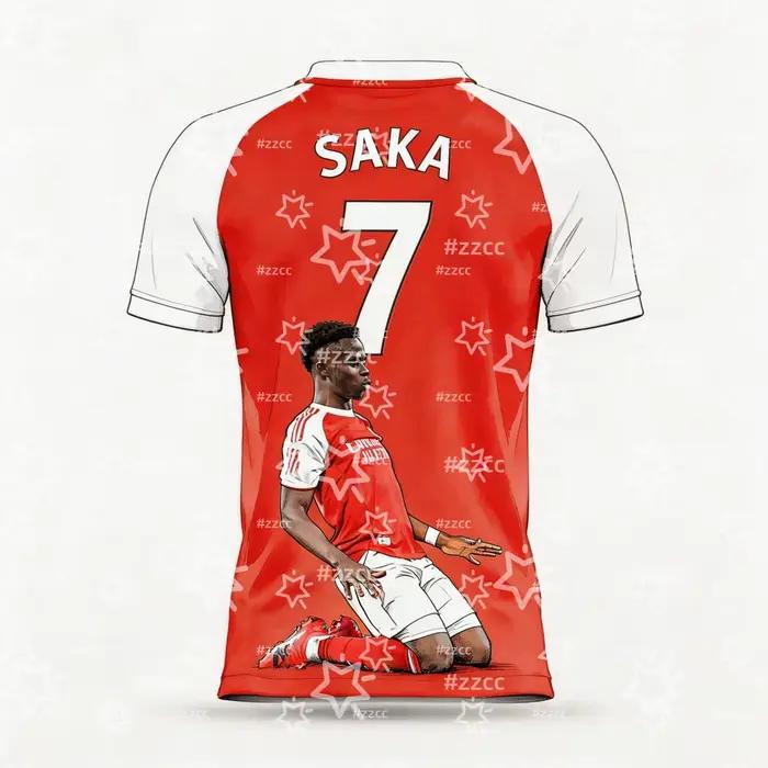 Maillot de football de l'équipe d'Angleterre Bukayo Saka 2026 – Tenue de match et d'entraînement – T-shirt sport d'été pour homme, vêtements pour enfant, tee-shirt Y2K pour femme