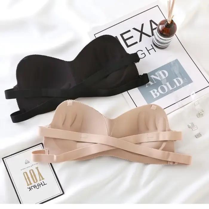 Soutien-gorge push-up sexy sans bretelles pour femme