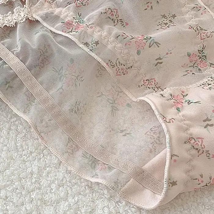 Culotte femme ceinture croisée Hipsters taille basse dentelle à bretelles