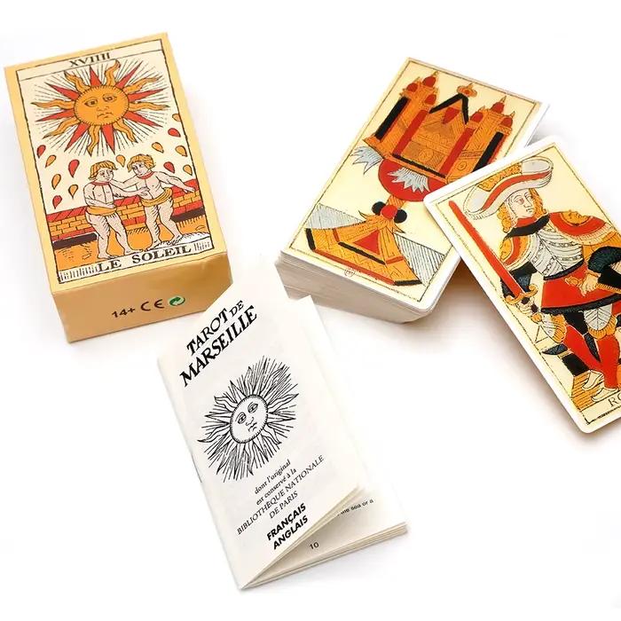 2025 Nouveau Tarot de Marseille de Conver 78 Lames livret français 78 cartes du Tarot de Marseille publié