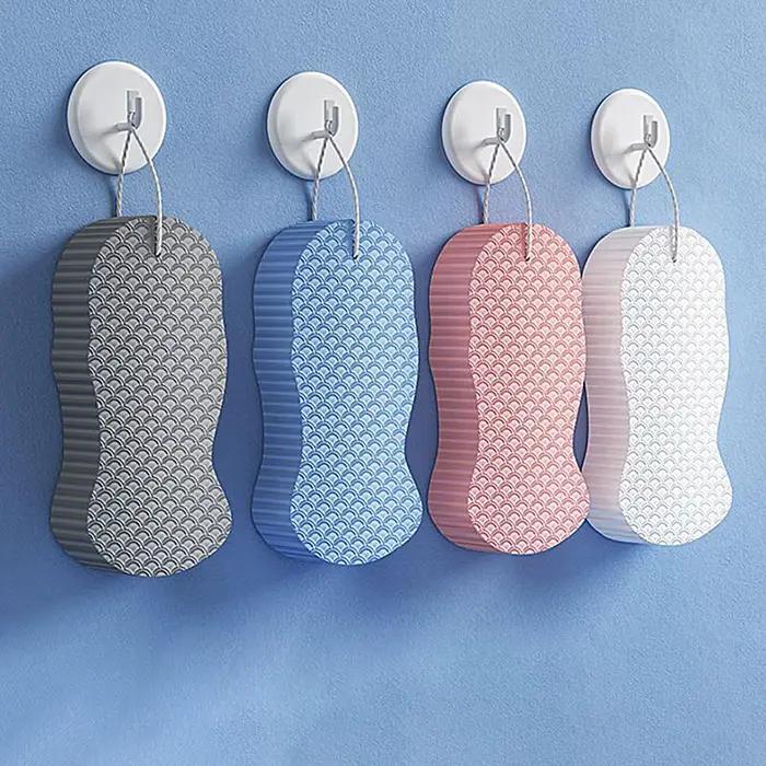 Éponge de bain exfoliante, éponge de gommage corporel, gant de toilette, exfoliant pour la peau, outil de gommage relaxant pour la douche