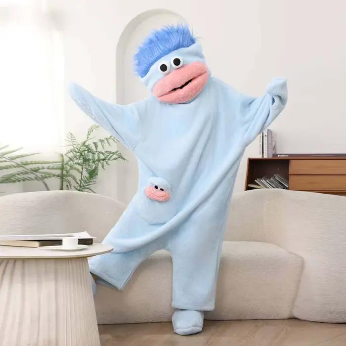 Pyjama Monster-Onesie à grande bouche