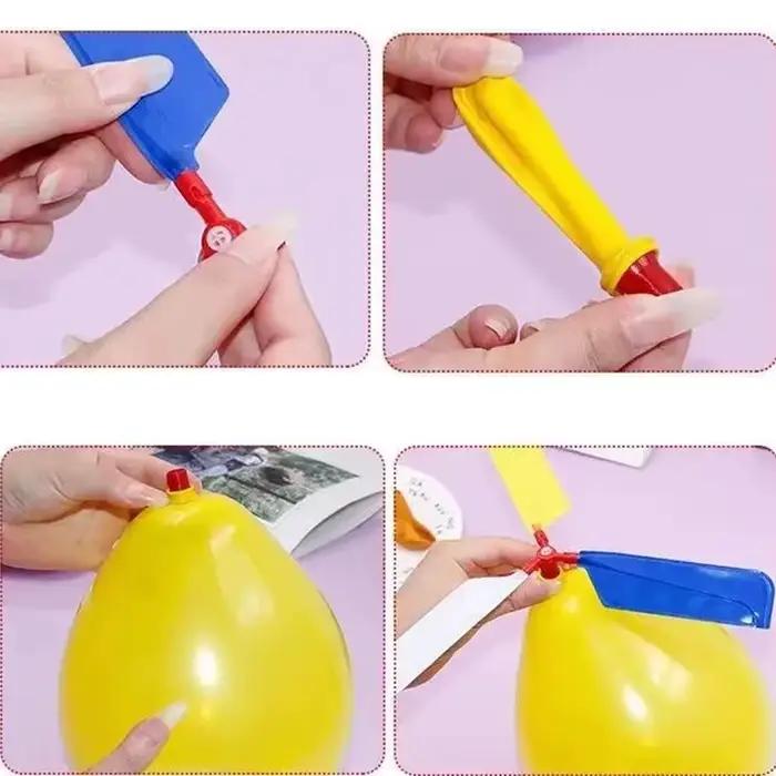 1/10 pièces ballon à Air hélicoptère jouet ballon drôle Ortable hélicoptère extérieur volant enfants fête d'anniversaire jeu pour enfants cadeau