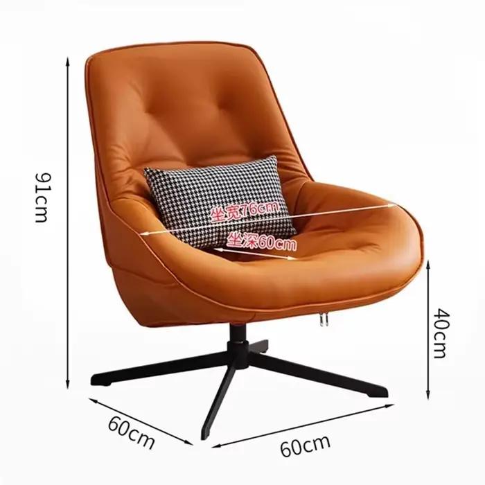 Support lombaire chaises d'ordinateur protection des jambes chambre paresseux méditation balcon chaise lecture salon Poltrona Lusso meubles de maison