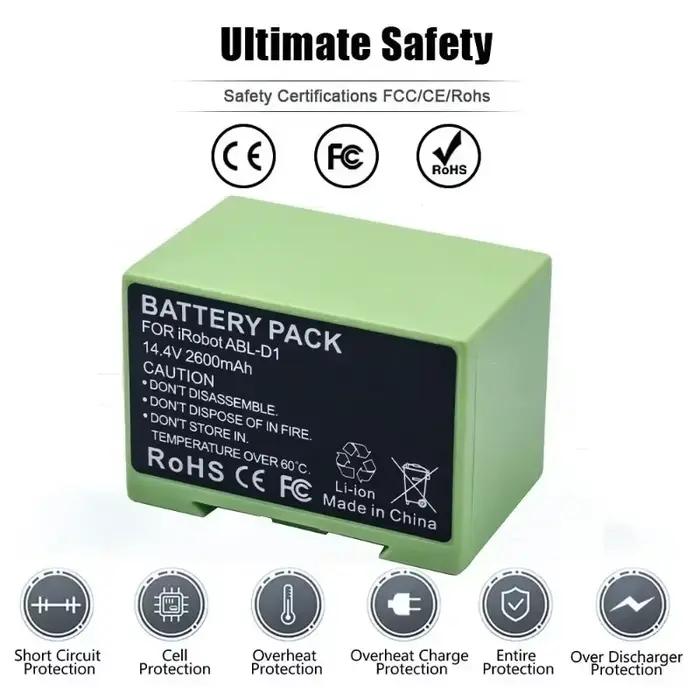Batterie pour Robot de balayage ABL-D1, 2600mAh ~ 6800mAh, pour IRobot Roomba I7 I7 + E5 E6 7150 7550 I3 3150 I3 + 3550 I4 4150 I4 +, nouveau