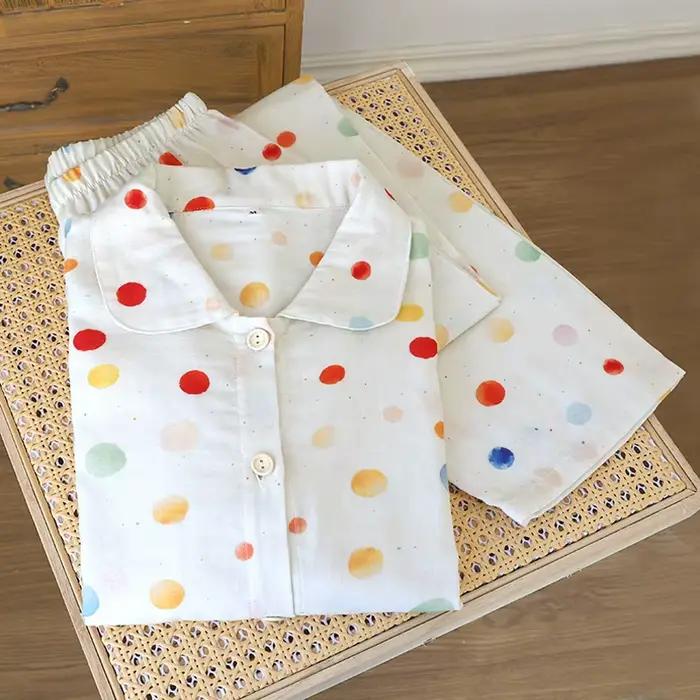 Pur coton femmes pyjama pantalon ensembles printemps automne robe de nuit pour dames Pyjamas vêtements de maison