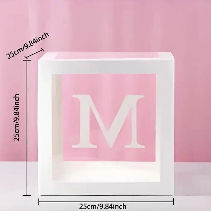Boîtes à lettres en forme de ballons DIY, lettres de l'alphabet A-Z pour fête sur le thème de l'amour, baby shower, mariage et accessoires photo d'anniversaire