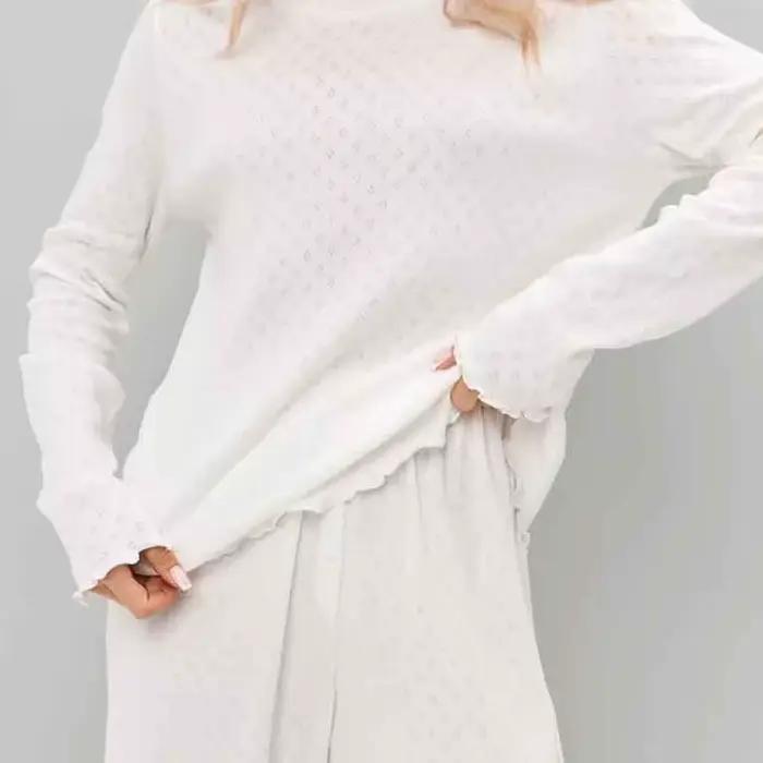 Ensemble pyjama élégant à manches longues pour femmes