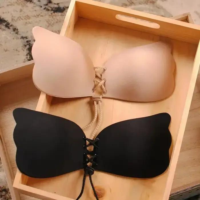 Femmes sans couture auto-adhésif mouche soutien-gorge sans bretelles Push Up