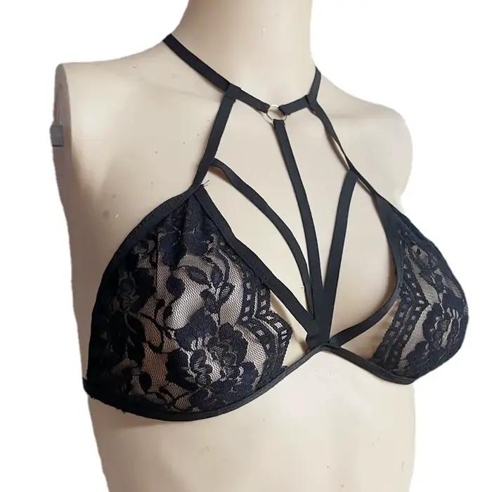 Soutien-gorge sexy à bretelles en dentelle pour femme