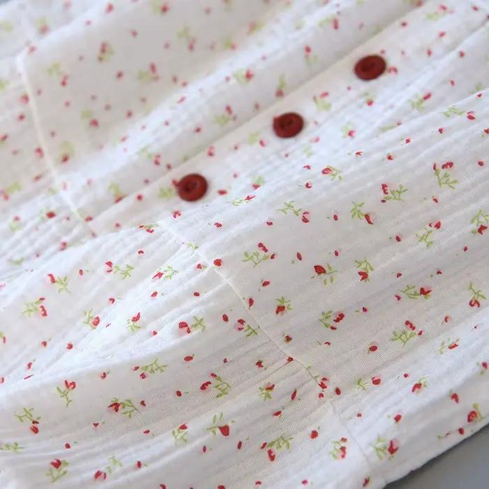 Nouvelle Robe de Nuit Longue à Imprimé Floral pour Femme