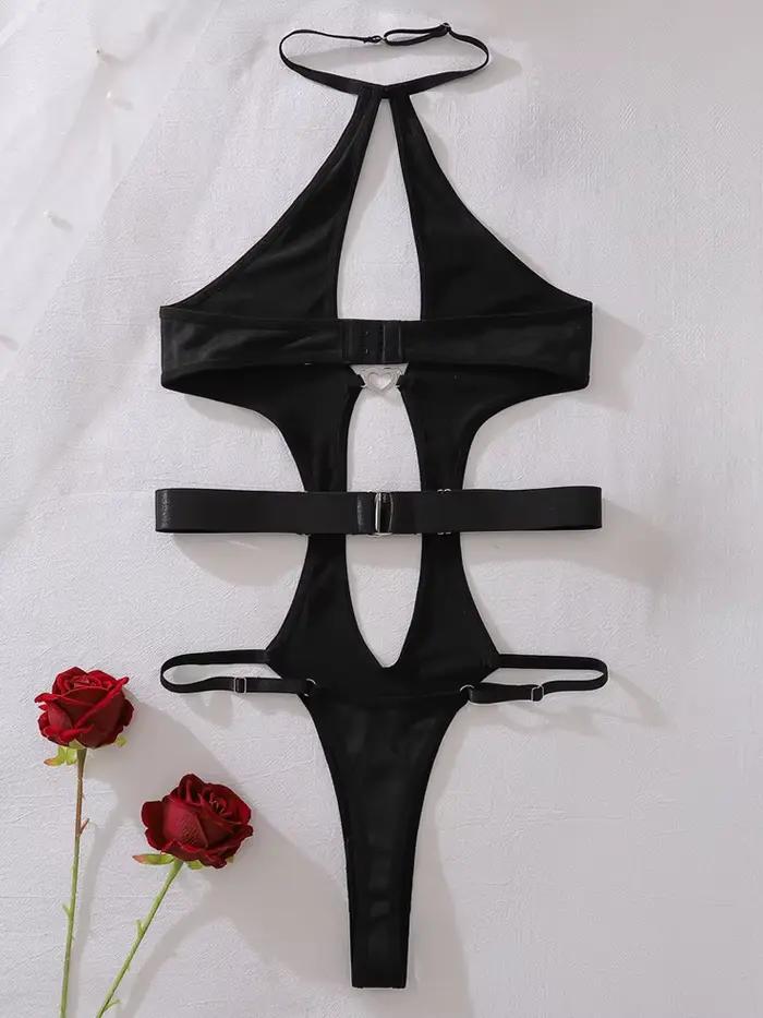Belamimi Combinaison moulante dos nu pour femme