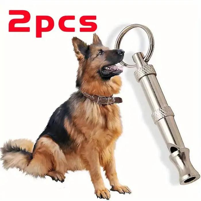 Sifflet pour arrêter d'aboyer pour chien, son réglable, porte-clés, rappel professionnel, animal de compagnie, chiot, chat, 1 pièce, 2 pièces