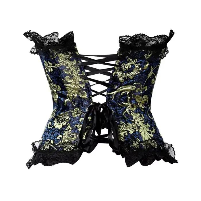 Caudatus Corset Top avec nœud à volants pour femmes grande taille