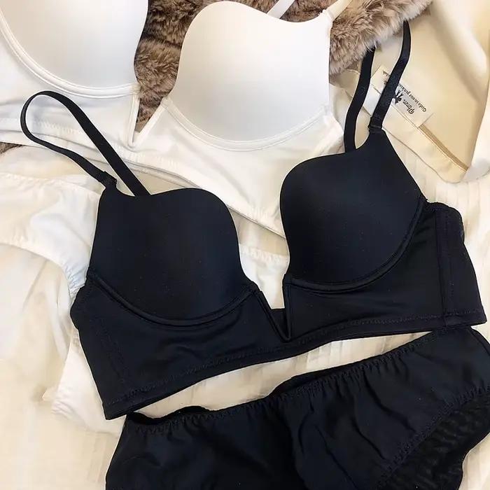 Ensemble de soutien-gorge plongeant sexy pour femme