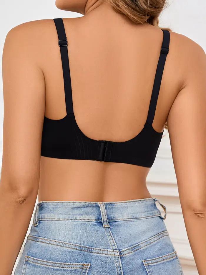 Soutien-gorge d'allaitement pour femmes avec maille en dentelle sans couture, ajustement confortable, ouverture avant, respirant, sans anneau en acier, soutien-gorge d'allaitement en forme de V