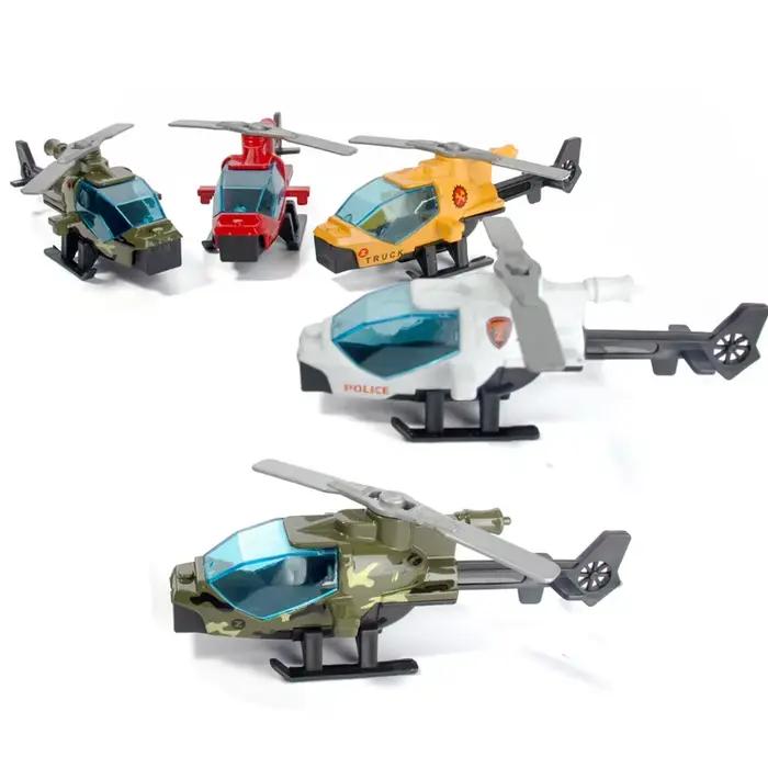 Modèle d'hélicoptère en alliage, jouets, MINI avion, Collection militaire, décorations, Simulation d'avion, jouets pour enfants, cadeau d'anniversaire pour garçons