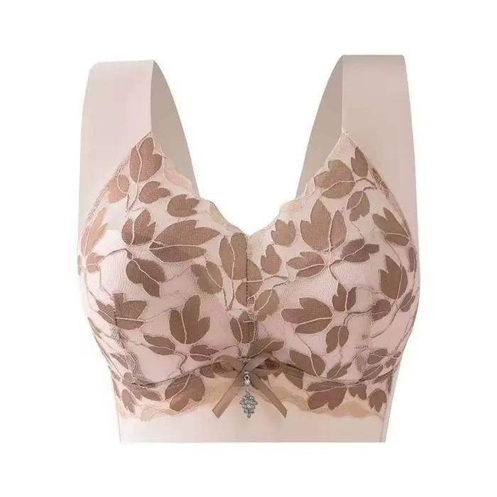 Soutien-gorge Push Up en dentelle feuille respirante