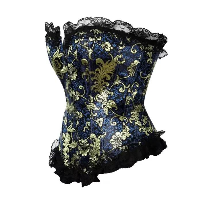 Caudatus Corset Top avec nœud à volants pour femmes grande taille