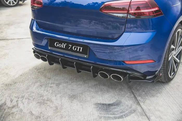 Diffuseur de pare-chocs arrière style Maxton V2 pour Volkswagen Golf 7 MK7 GTI 2014 à 2017, kit carrosserie, accessoires auto, tuning.