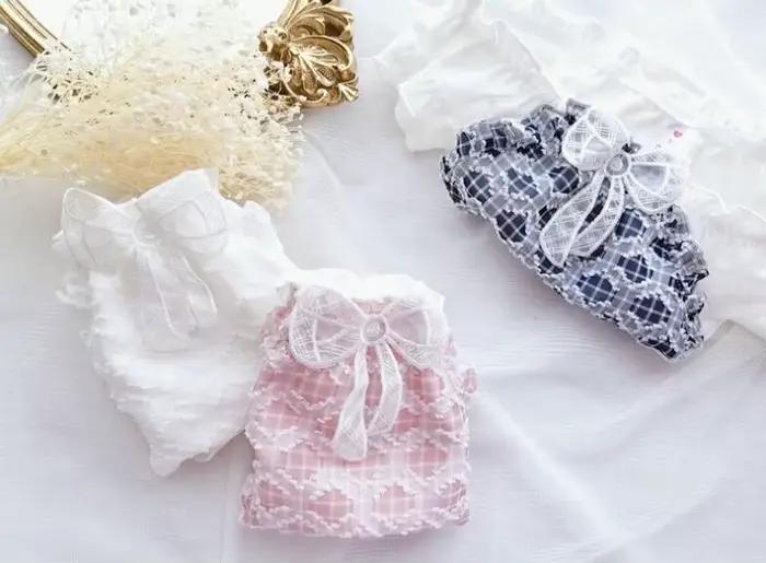 Culotte en mousseline de soie et dentelle
