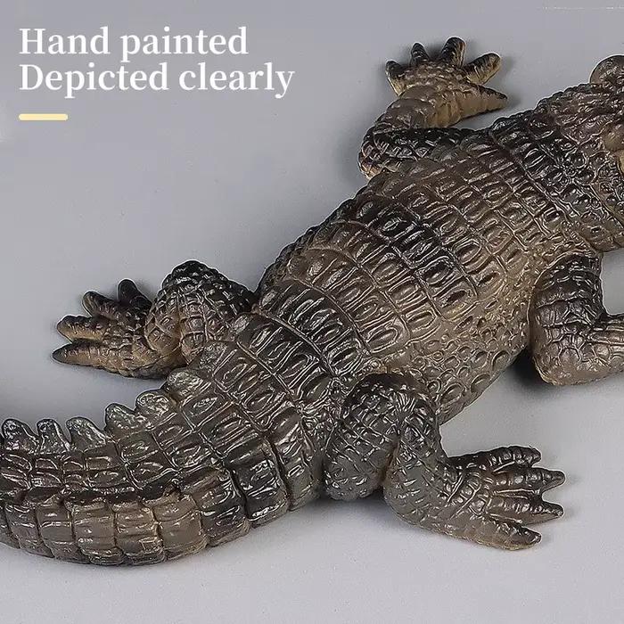 Modèle de crocodile du Nil, alligator sinensis, crocodile empereur, animal sauvage, figurines d'action en PVC, jouet éducatif mignon, cadeau pour enfants