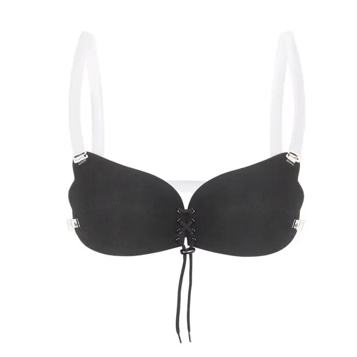 Soutien-gorge Push-Up Invisible en Silicone pour Femme, Lingerie Sexy et Respirante, Dos aux, Magique, pour Mariage