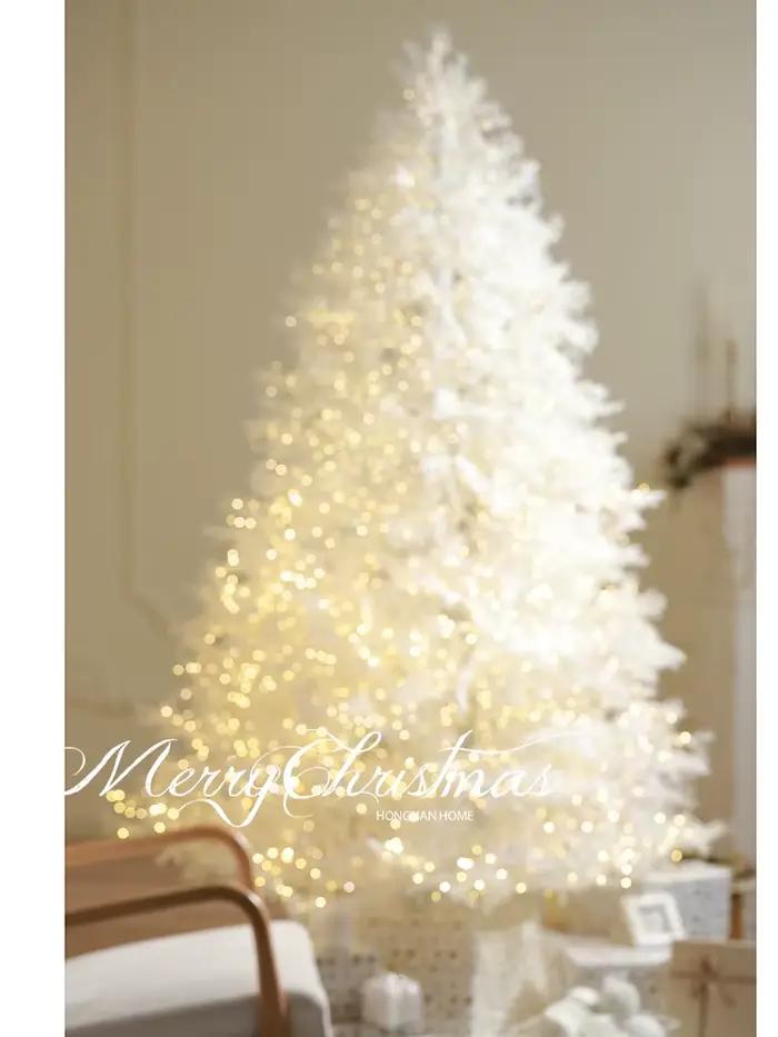 Arbre de noël blanc, décor de vacances Simple, arbre PE pour fenêtre de maison, scène de fête, affichage extérieur, adornos de navidad pinos denavidad