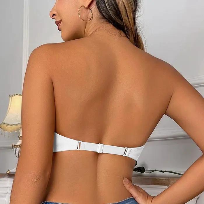 BEAUWEAR fermeture avant Demi soutien-gorge pour femme plaine Invisible T-shirt