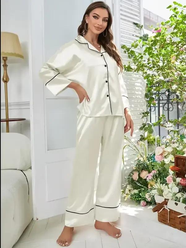 Ensemble pyjama femme vêtements de nuit costume