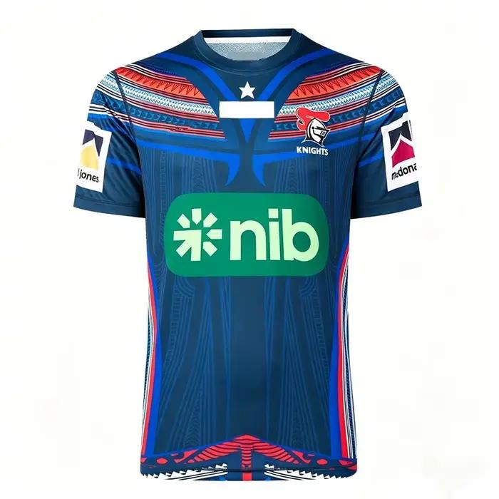 Maillot de rugby 2026 Anzac Round / Knights Home / Away / Training / Multicultural / Captains Run, tailles enfant : 16-26, tailles homme : S-5XL