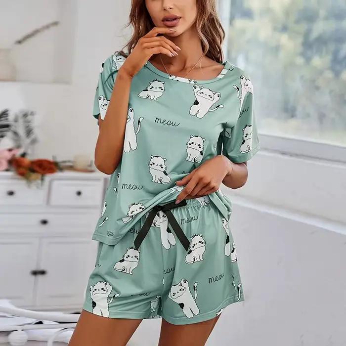 Ensemble de pyjamas à manches courtes pour femmes