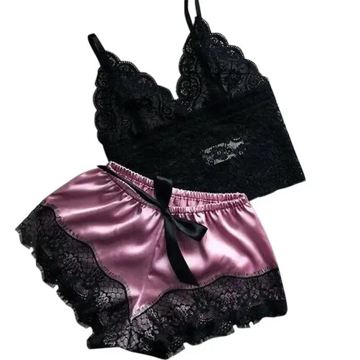 Ensemble de pyjamas en dentelle pour femmes